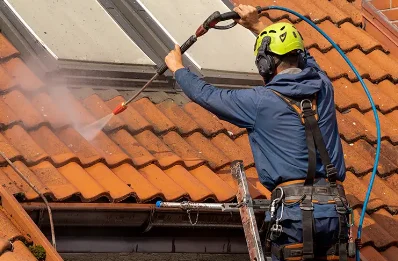 Démoussage et hydrofuge de toiture à Renage